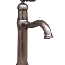 Однорычажный античный медный Поворотный смеситель мойки для ванной комнаты Смеситель кран Cnn018