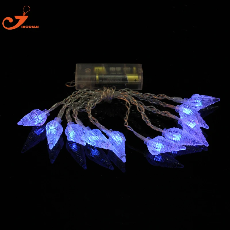 Sea Snail lights Conch summer lighted Patio lighting white string lights 3V battery powered ...