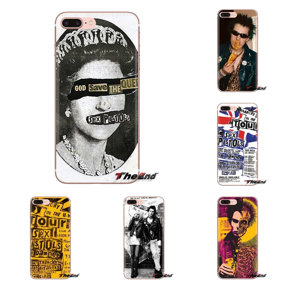 Мягкие прозрачные чехлы для iPod Touch Apple iPhone 4 4S 5 5S SE 5C 6 6S 7 8 X XR XS Plus MAX Sex Pistols Fawns 1975 London