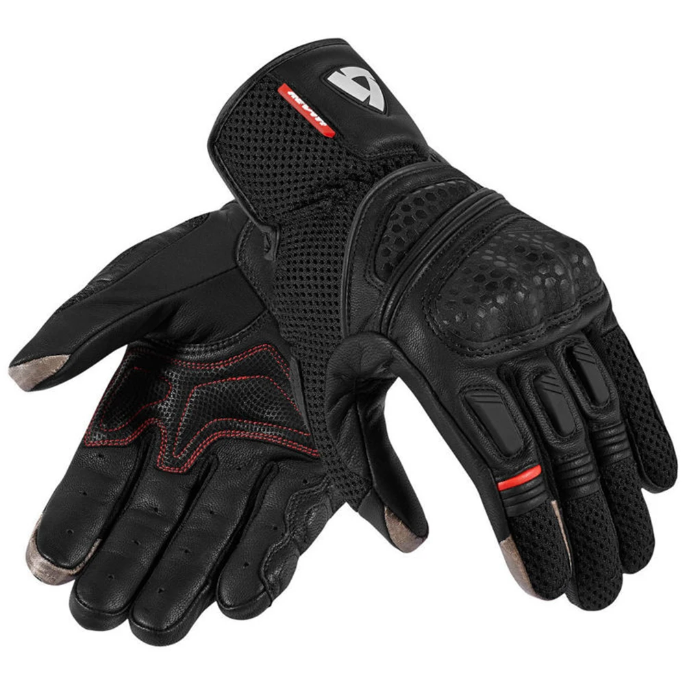 

NEW 2019 Revit Dirt 2 Mens Leather Gloves Black Motorbike Gants Moto GP Off Road Racing Gloves Men