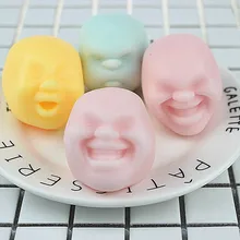 2017 Funny gadgets anti stress font b toys b font Human Emotion Face Vent Ball caomaru