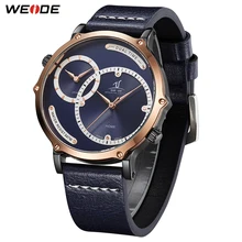 Weide Multiple Time Zone Alarm Date Sports Watches Digital Quartz Wrist Watches Men's Top Brand Luxury Blue Dial watch clock weide men s sport dress watches black dial waterproof quartz analog multiple time zone watches leather strap buckle wristwatch
