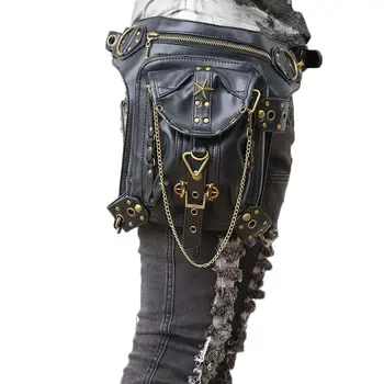 

Hot Sale Steam Punk Women Leg Bags Gothic Women Messenger Bags Retro Women Waist Bag Pack Shoulder Crossbody Bags For Women