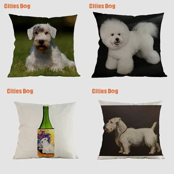 

dog pillow covers decorative cushion covers for sofa Pillows Animals Sealyham Terrier Dogs pillowcase cushions cover home decor
