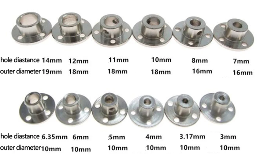 3/3. 17/4/5/6/7/8/10/11/12/14 мм Двигатель с жестким фланцевым соединением руководство Соединительная муфта двигатель разъем вала подшипник оси фитинги