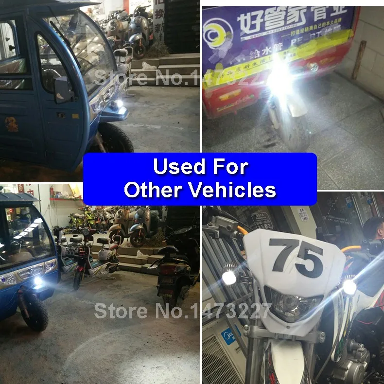 LED DC 8-85V Motorbike Motorcycle External Headlight Fog DRL Lamp Bulb Light Scooter ATV Bike High Quality For Driving Hunting (1)