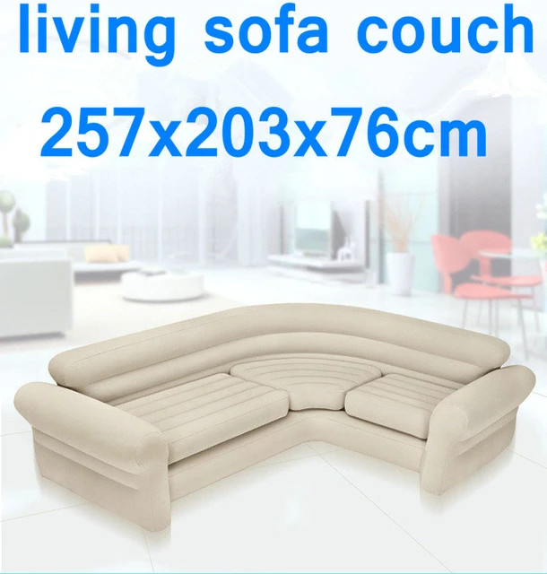 Sofá cama hinchable 2 en 1 Intex 203x224x66 cm