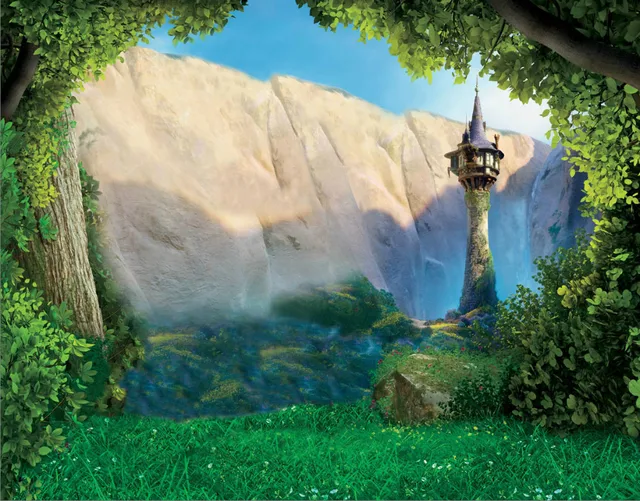 mountain scene backdrop