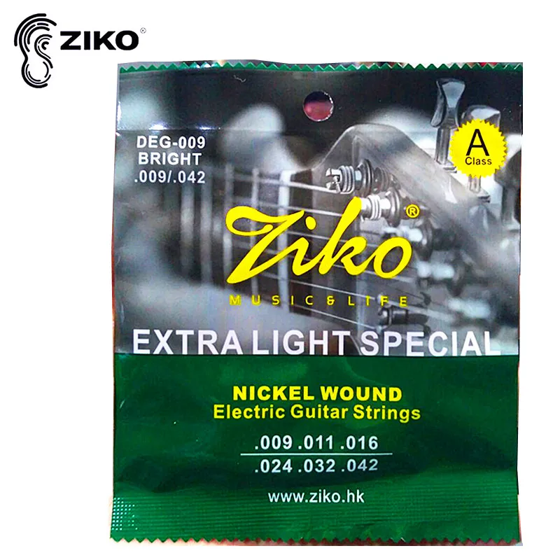 Струны для электрогитары ZIKO DEG 009 042 с никелевой обмоткой дополнительный