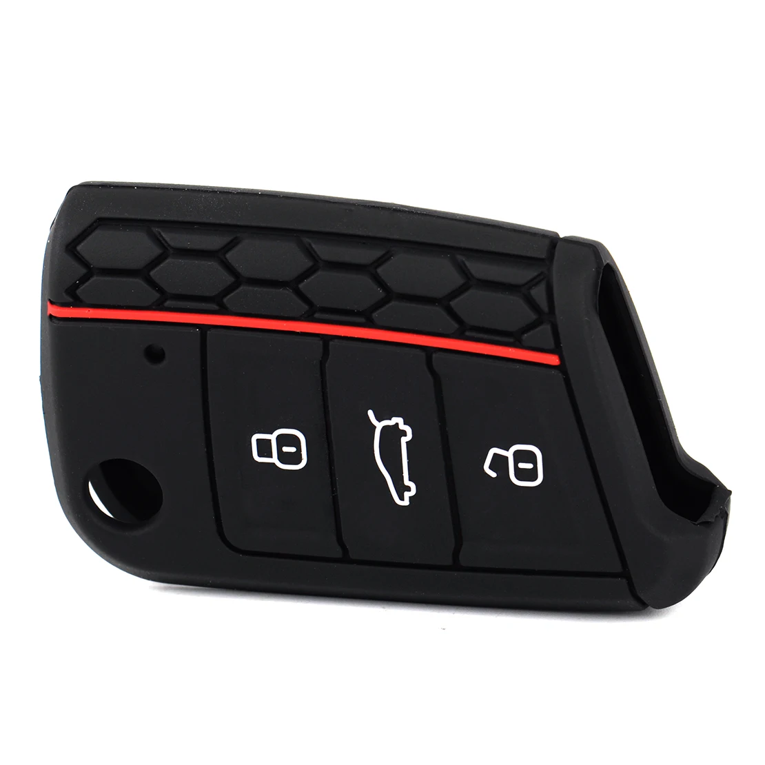 CITALL 1 шт. черный/светильник синий/светильник зеленый силиконовый 3 кнопки флип пульт дистанционного ключа чехол сумка держатель подходит для Volkswagen VW Golf 7 Mk7