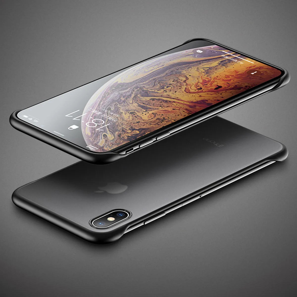 

Frameless Transparent Frosted Hard Phone Case For iPhone X XR XS XS Max 8 7 6 6S Plus Cover Back Cases Funda Luxury Coque