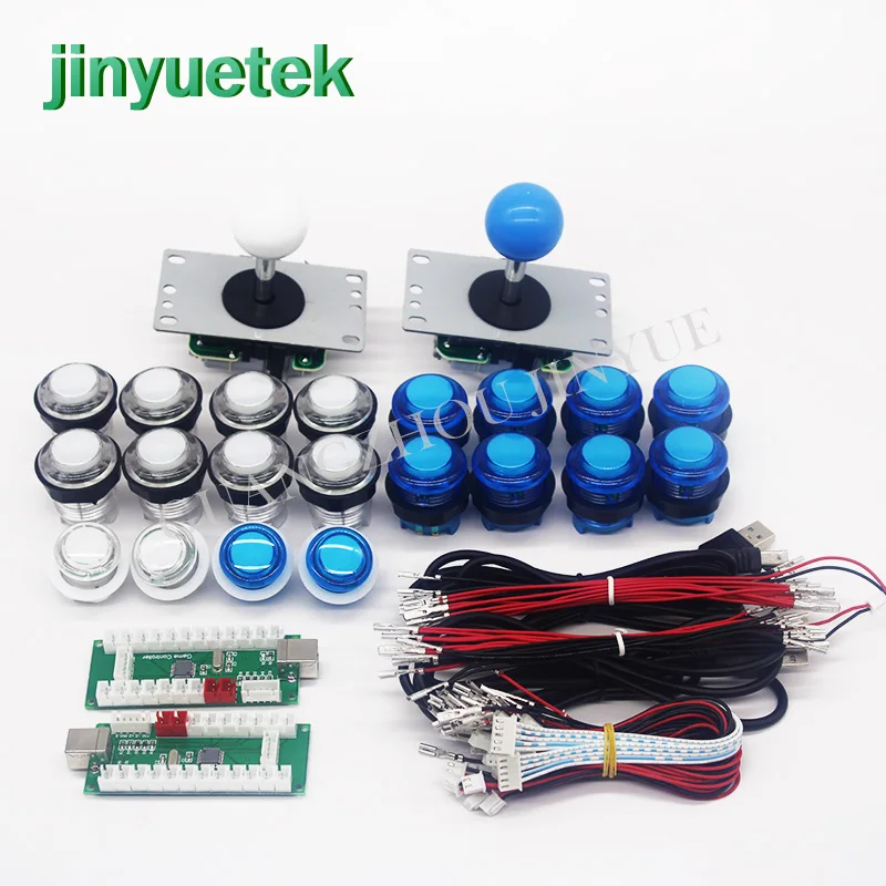 Аркадный джойстик DIY Kit Нулевая задержка игровой DIY Kit USB энкодер для ПК аркадный джойстик+ кнопки для аркады - Цвет: DSHY