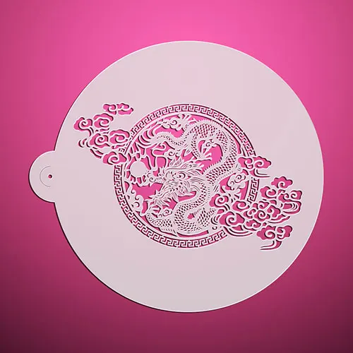 

Auspicious Dragons Cake Decorations Topper Fondant CakeTools Perfect Cake Pastry Tool Wall Stencils for Painting ST-3146