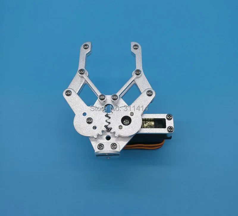 

1set 1 DOF Aluminium Robot Arm Clamp Claw Mount Kit+1 MG995 Servo For Robotic Manipulator Paw DIY RC Toy Remote Control