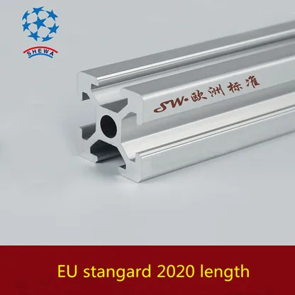

2020 aluminum extrusion profile european standard white length 50mm industrial aluminum profile workbench 1pcs