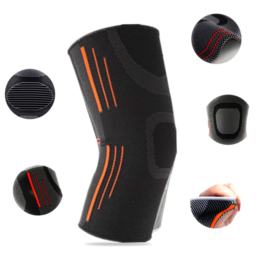 Men Women Running Joint Pain Elastic Training Breathable Knee Pads Sports Squats Compression Sleeves Fitness Injury Support