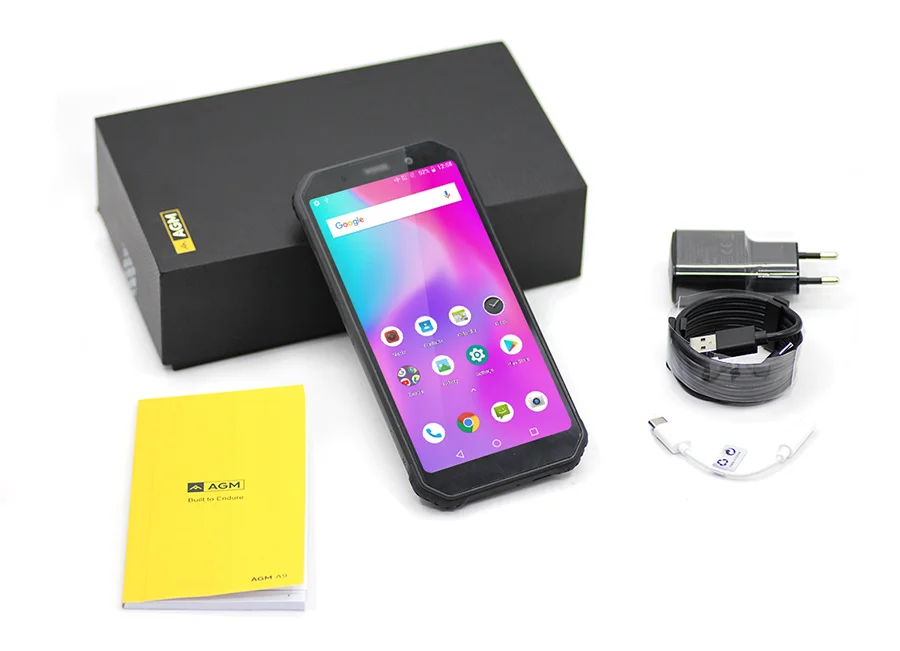 AGM A9 NFC 18:9 дисплей IP68 Водонепроницаемый прочный 5 99 &quotFHD + Android 8 1 Snapdragon 450 Octa core 4 GB 64