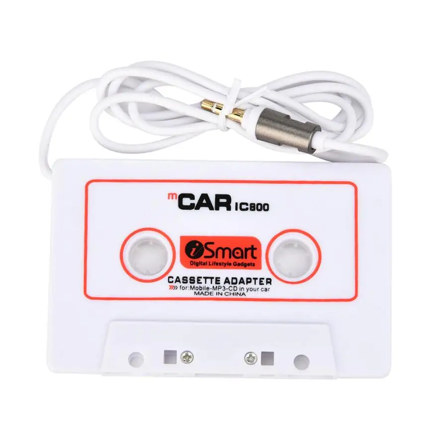 Автомобильный IC800 кассета лента 3,5 мм AUX аудио адаптер для MP3/MP4 CD для iPod/iPhone автомобильный аудио Прямая поставка 15 января