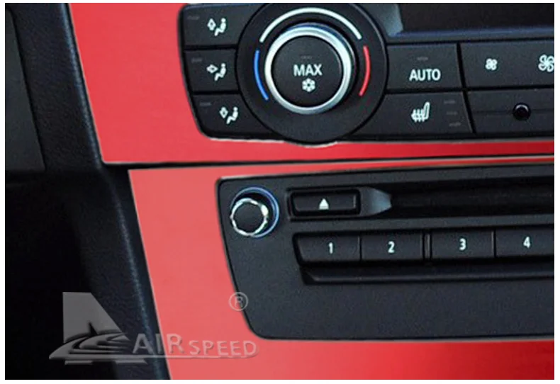Скорость полета автомобиль AC CD Управление панель наклейка крышку консоли Frame с отделкой навигации для BMW E90 3 серии 2005-2012 стайлинга
