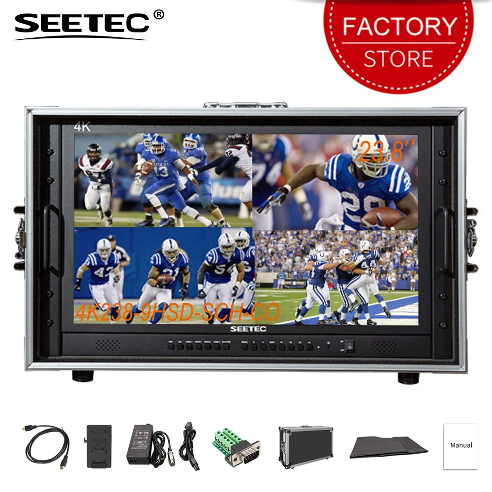 Монитор SEETEC 4k238 9hsd sch co встроенный конвертер SDI HDMI Cross Ultra HD 3840x2160 IPS