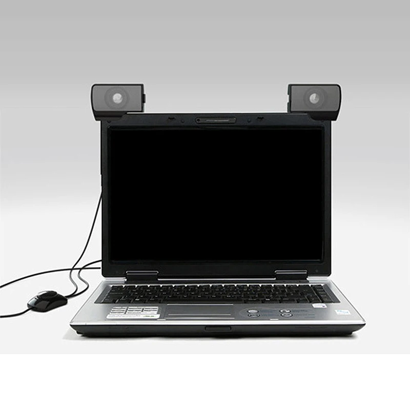 Портативный мини USB стерео динамик Саундбар clipon спикер s для ноутбука телефона музыкальный плеер компьютера ПК с зажимом