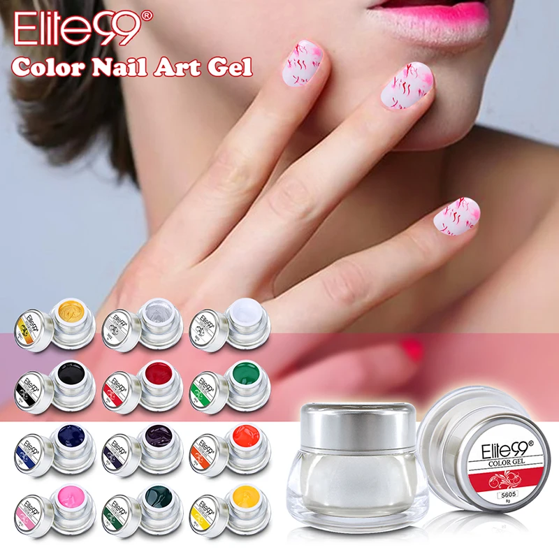 Elite99 3D Nail Art Paint Draw Painting Gels Acrylic Color