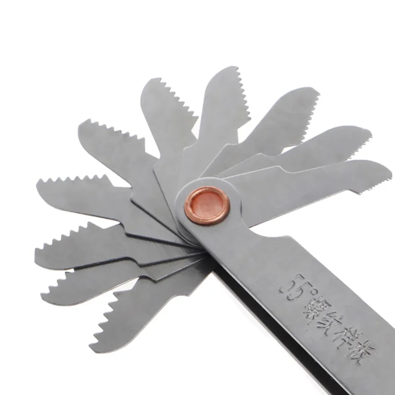 Fixmee 1 шт. 55 Whitworth и 10 60 метрических винтовых резьбы шаг измерения Gage Meter