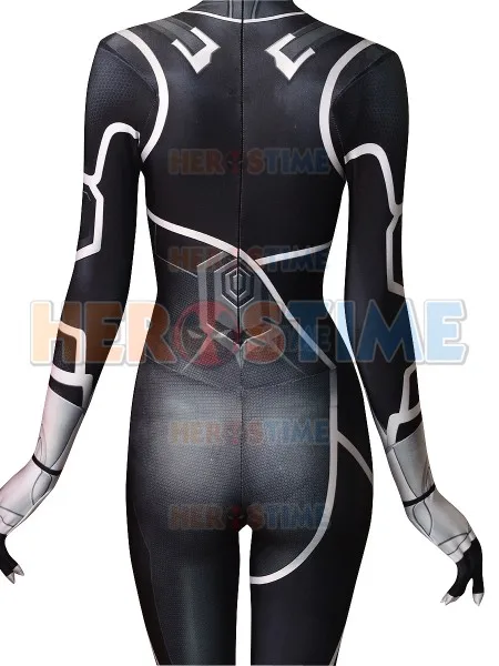 Костюм спайдермена Zentai черный костюм с 3d принтом героями мультфильма Heist Black Cat