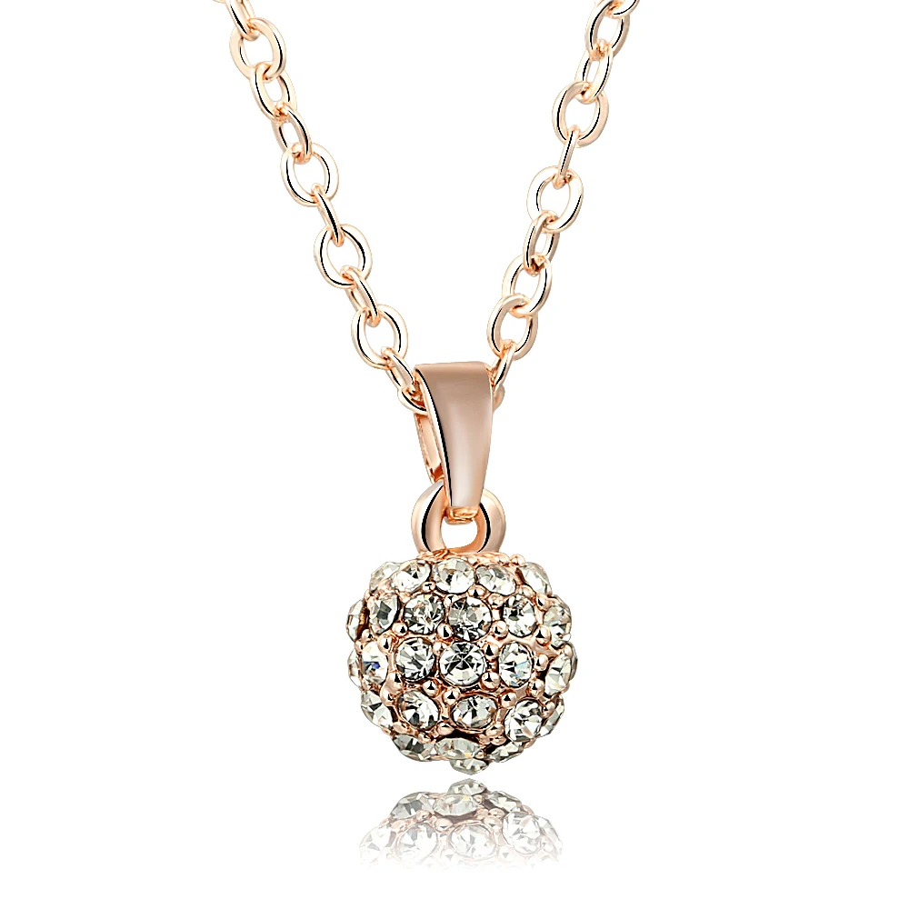 High Quality Crystal Rhinestones Pendent Long Gold and Silver Necklace Ball Statement Choker for Women Lovers' | Украшения и