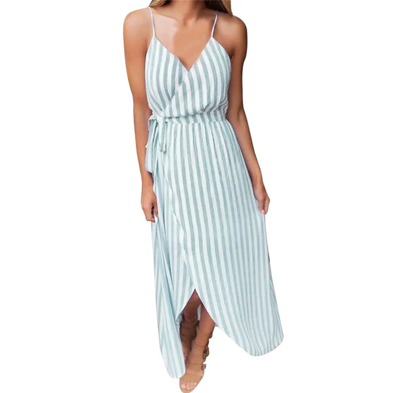maxi dresses summer for women sleeveless dress beach dress dress female loose vestidos verano 2018 dropshipping #F#50JY251