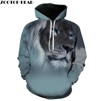 

Fashion Lion Ancient Digital Printing Hoodies Women Men Sweatshirts Long Sleeve Men Coat Hooded Streetwear Punk Tracksuit New
