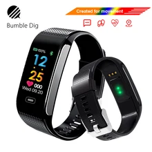 Смарт-браслет часы-пульсометр Водонепроницаемый Смарт-часы Фитнес трекер Bluetooth для Android IOS Для женщин мужские