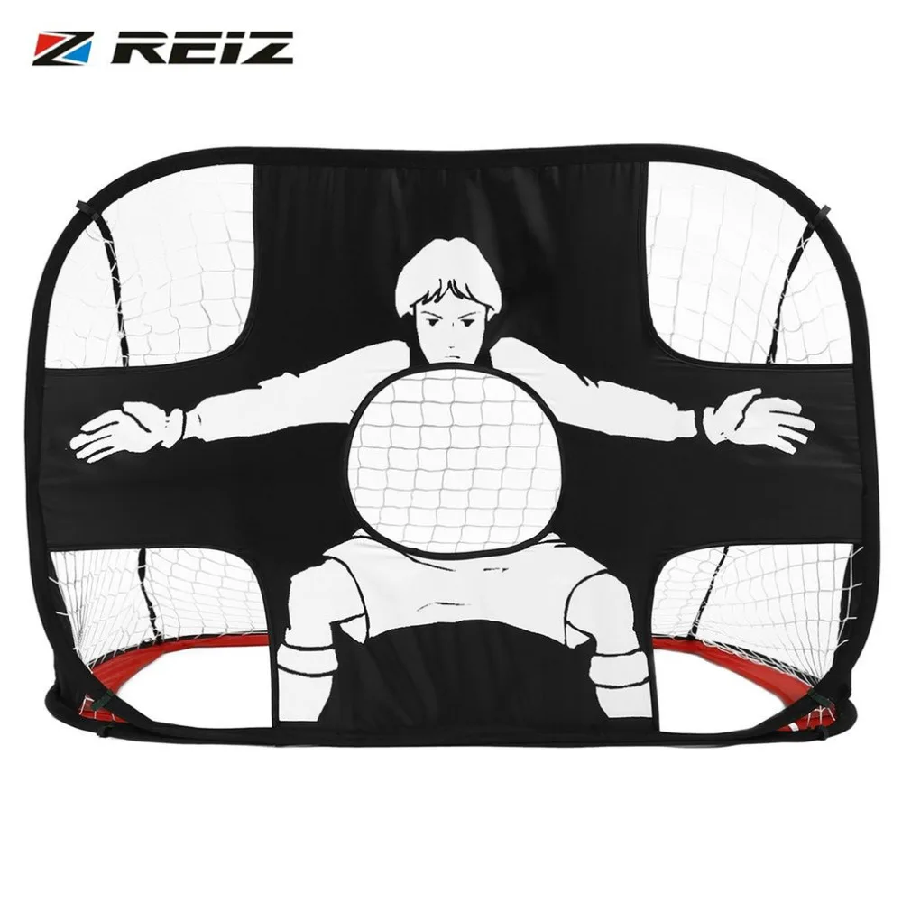 

REIZ Foldable Football Gate Net Goal Gate Extra-Sturdy Portable Soccer Ball Practice Gate for Children Students Soccer Training