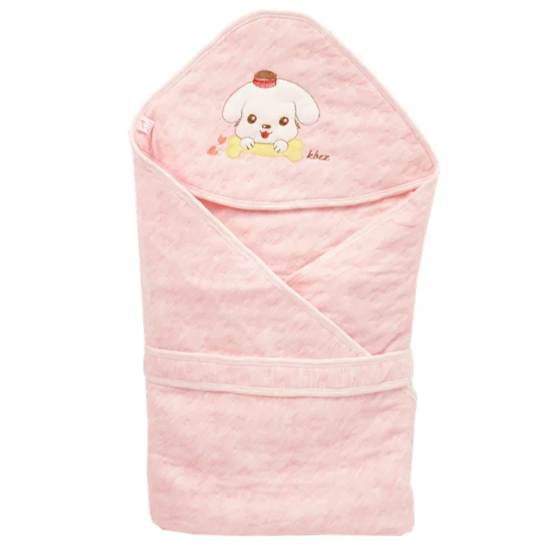 Летнее Детское одеяло; хлопковое дышащее одеяло для младенцев; Пеленальное Одеяло для новорожденных; спальный мешок с капюшоном; постельное белье Parisarc; одеяло s - Цвет: 90CM Q