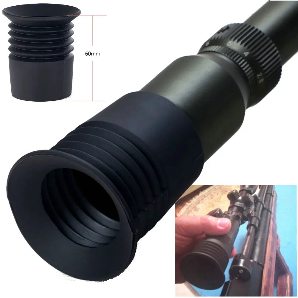

ohhunt Rubber Scalability Sight 40mm Diameter Rifle Scope Recoil Eye Protector Eyeshade Hunting Scope Accessories