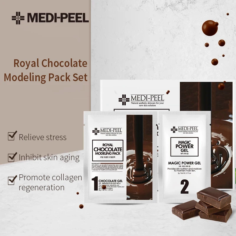 

Korean skin care Chocolate peptide modeling Gel face mask anti age anti wrinkle shrink pore elastic collagen facial mask Korea