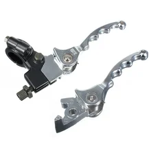 Pit Dirt Bike ATV складывающаяся муфта тормозной рычаг Набор Хром 200cc 140cc 125cc 110cc