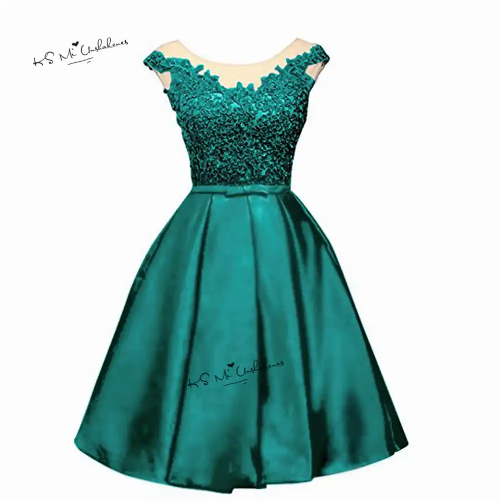 silver and green dress