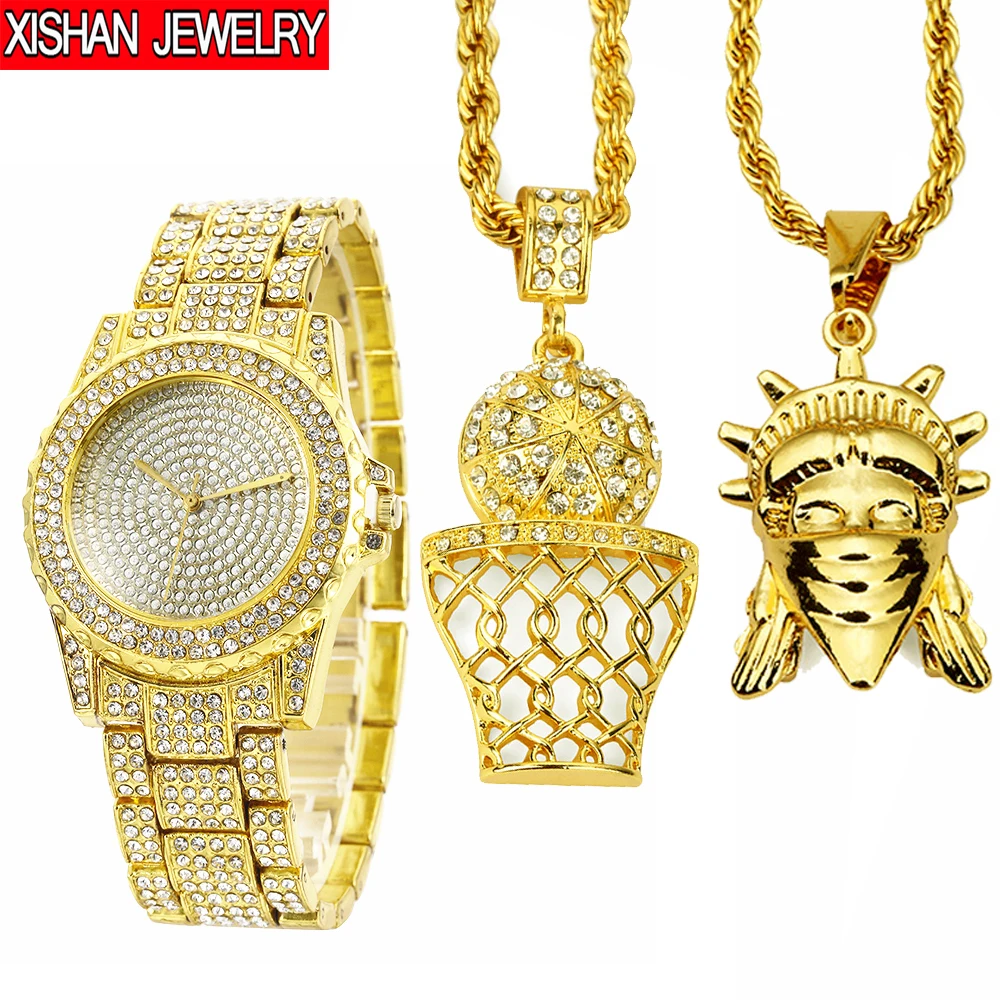 cubic zirconia iced out watch