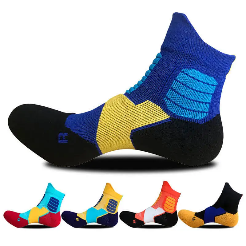 

5pairs Mens Sport Ankle Socks Cotton Skating Cycling Camping Hiking Dress Thick Running Climbing Cycling Camping Running Socks