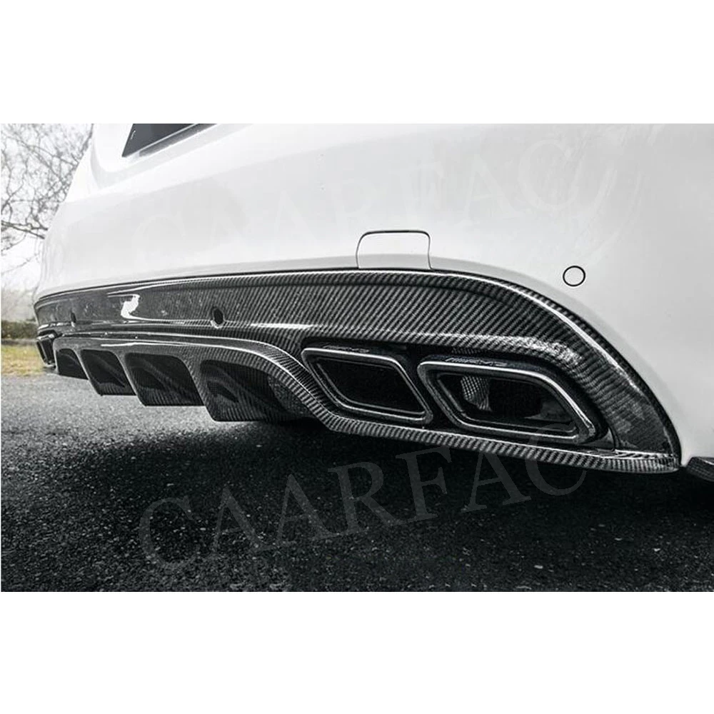 Задний спойлер из углеродного волокна для автомобильного бампера Mercedes Benz C class W205