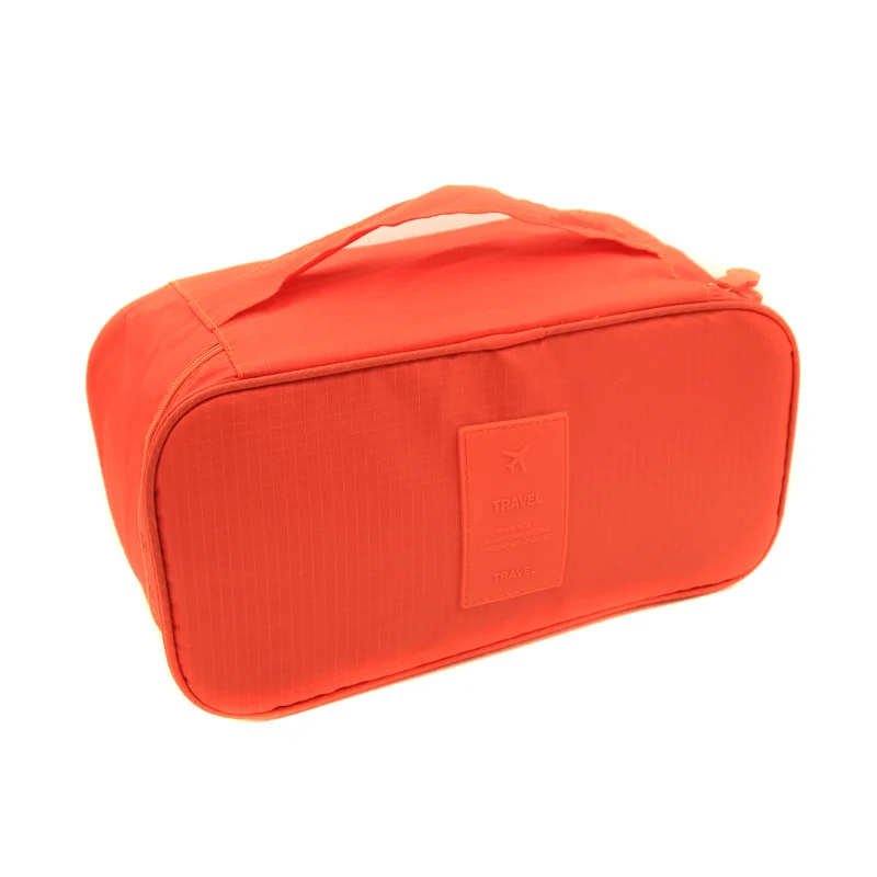 RUPUTIN женские косметички нижнее белье дорожная сумка для бюстгальтеров чемодан органайзер для багажа органайзер для нижнего белья органайзер для макияжа Сумки - Цвет: Orange small A