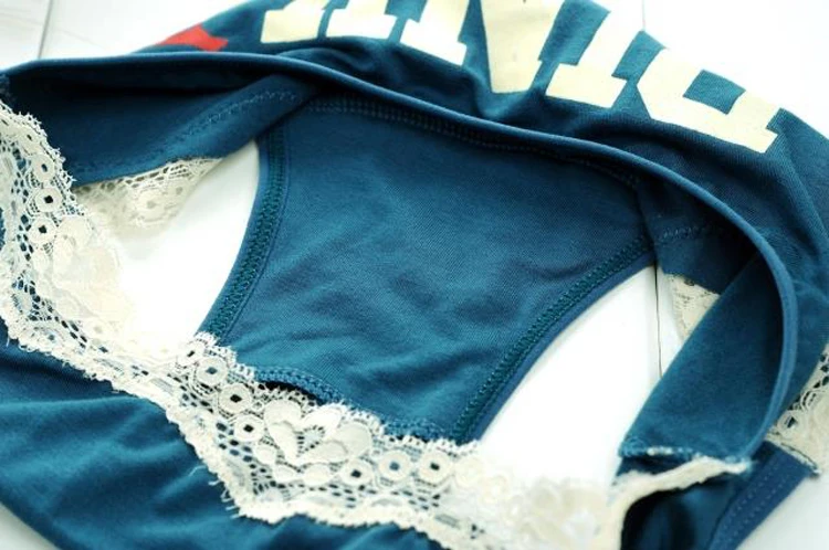 New Brand Woman Cotton Cute Panties Vs Love Pink Women Briefs Lace Decoration for Girls Calcinhas Underwear Lingerie Intimates (15)