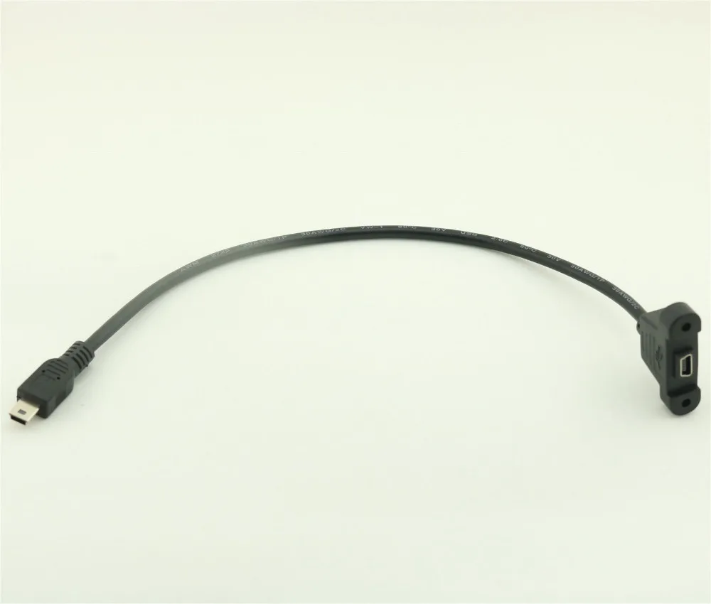 10 قطع 1FT 30 سنتيمتر/1.5FT 50 سنتيمتر البسيطة USB 5 دبوس الذكور إلى الإناث لوحة جبل كابل تمديدي للمحول w /مسامير