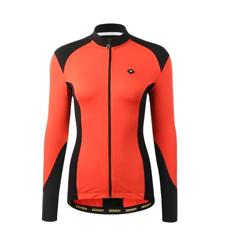 

DONEN Women's Bike Bicycle Jersey Cycling Winter Fleece Thermal Jacket Long Jersey Long Sleeves-Michael Ciclismo Jaquetas