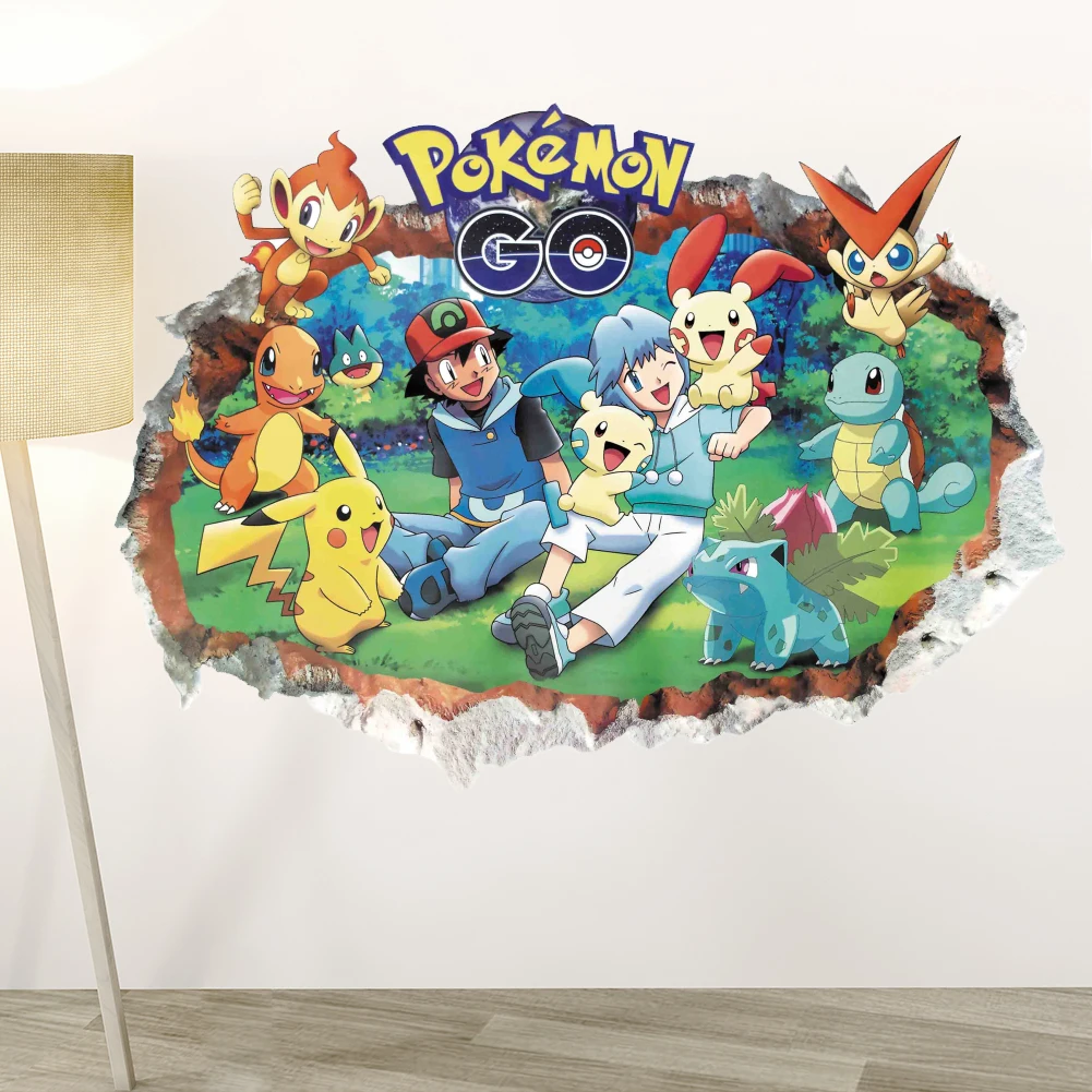 Pokemon Iconic 24 Wall Decals Room Decorations Pikach vrogue.co