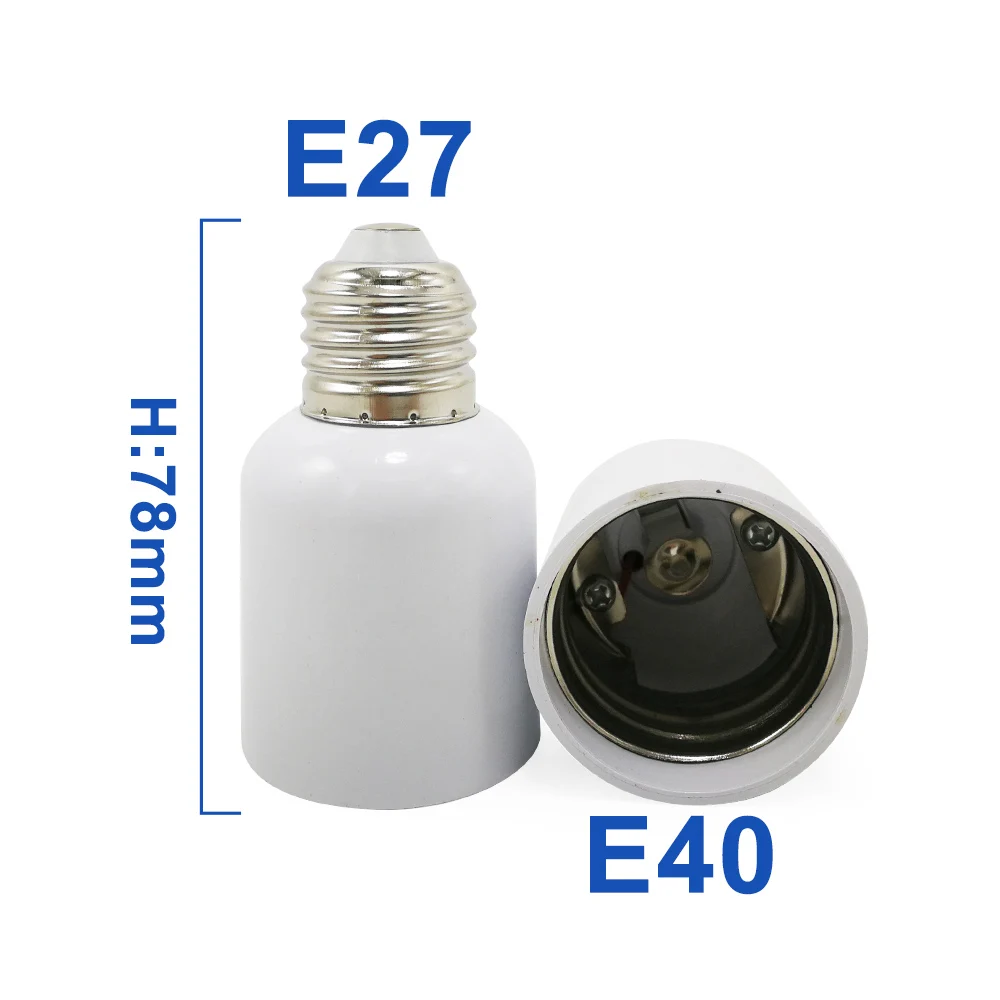 2 шт./лот E27 E40 E14 B22 держатель лампы конвертер T5 T8 2G11 светильник держатели GU5.3 MR11 MR16 основание светильника США ЕС розетка адаптер - Цвет: E27 To E40