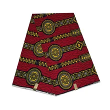 Самый стильный воск для батика, африканские женские принты в голландском стиле из хлопка, 6 ярдов V-L 416