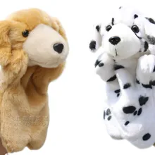 Story toy 1 шт. 26 см мультяшная пятнистая собака Плюшевые Ручные куклы Спящая пустышка обучающая игра Выполнение реквизит Мягкие Детские подарок для младенцев