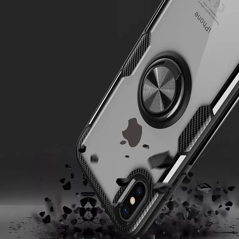Чехлы подставки для телефонов iPhone 6 6s 8 7 Plus мягкий чехол накладка с кольцом на